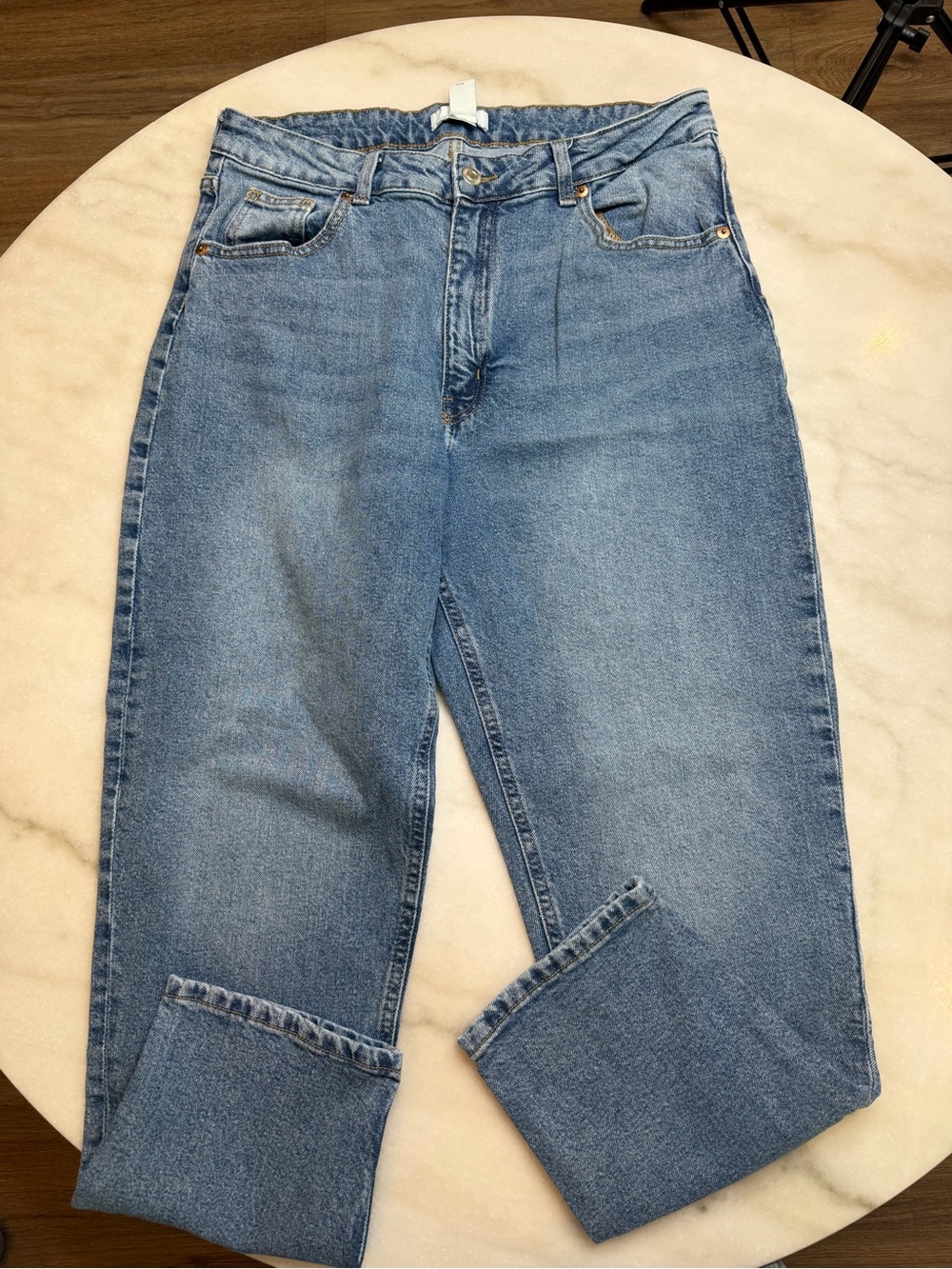 H&M Light Blue Straight-Leg Women's Jeans